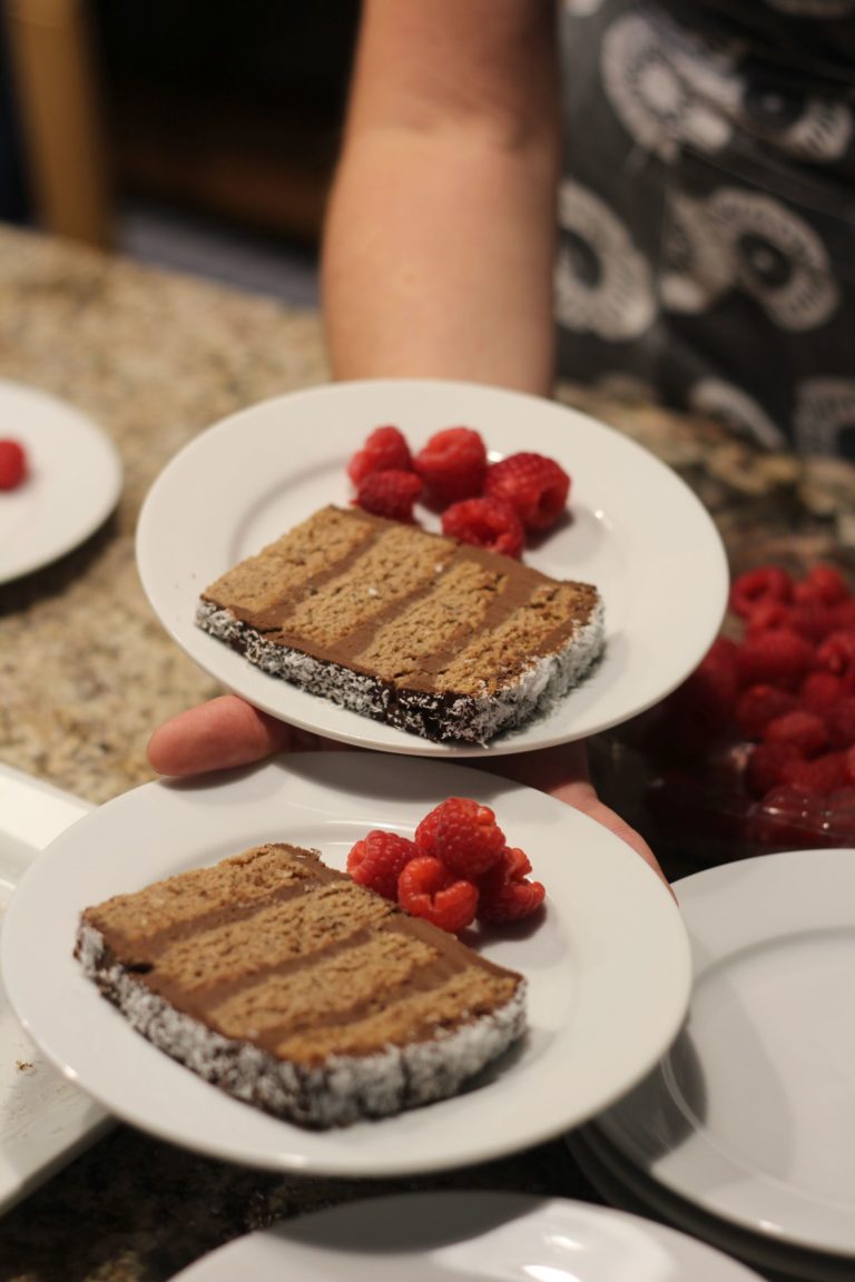 Chocolate and Coconut Log - Meet Free Everyday Vegan Blog